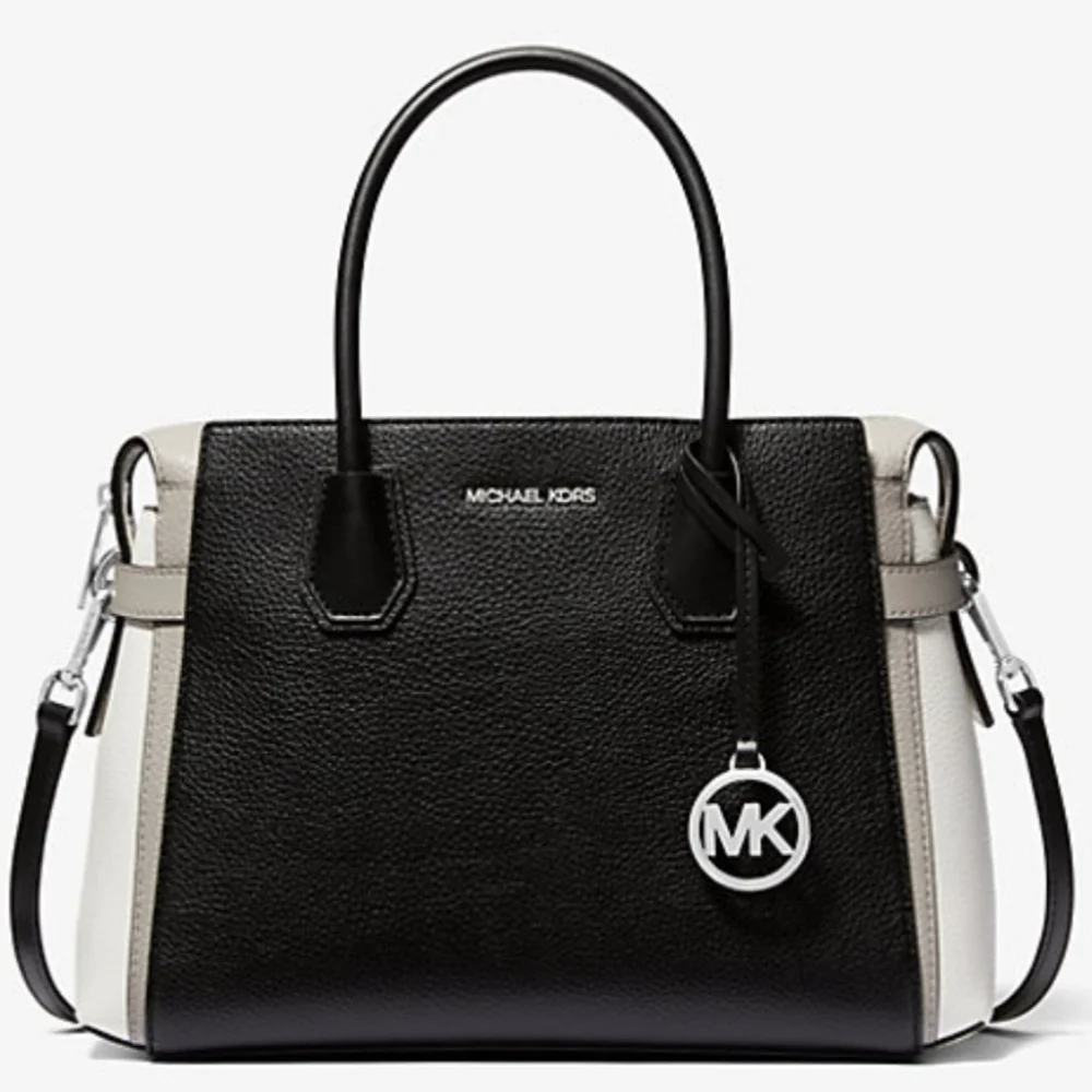 Michael Kors NWT Mercer Medium Color-Block Belted Satchel